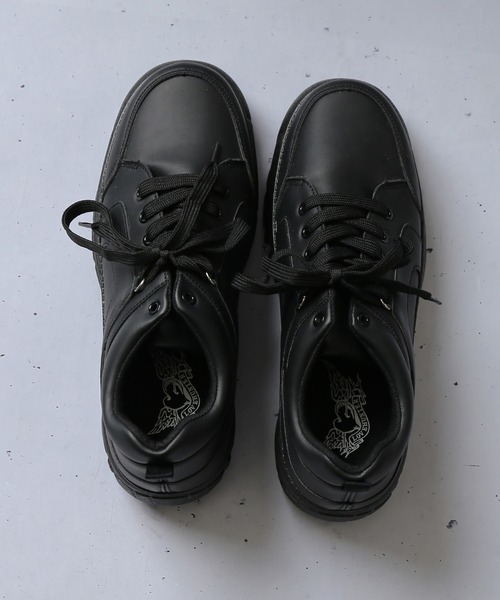 SPINNS（スピンズ）の「フェイクレザーハイソールスニーカー（スニーカー・メンズ・ブラック・26cm/27cm）」の9枚目の写真