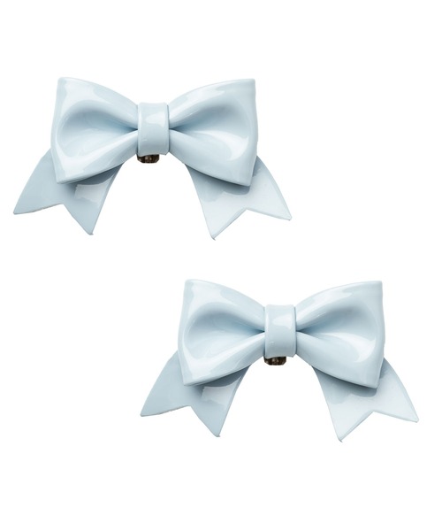 DearMyLove（ディアマイラブ）の「シューズ用リボンクリップ（シューズ小物/雑貨・レディース・ブラック/ミント/スモークピンク/ベビーピンク/ボルドー/ピンク/ダークインディゴブルー/レッド/ブルー/パープル/ラベンダー・FREE）」の4枚目の写真