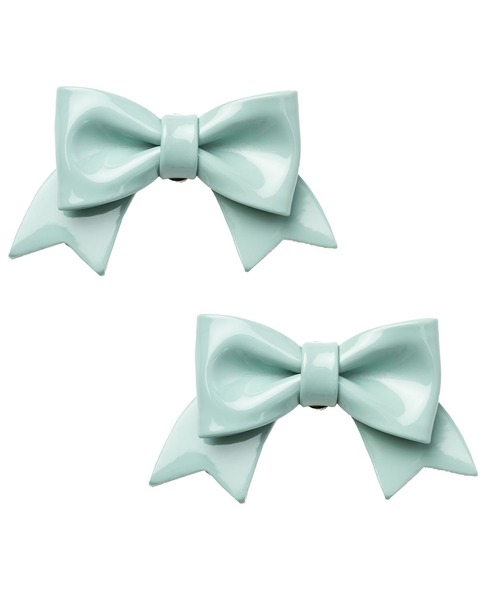 DearMyLove（ディアマイラブ）の「シューズ用リボンクリップ（シューズ小物/雑貨・レディース・ブラック/ミント/スモークピンク/ベビーピンク/ボルドー/ピンク/ダークインディゴブルー/レッド/ブルー/パープル/ラベンダー・FREE）」の3枚目の写真