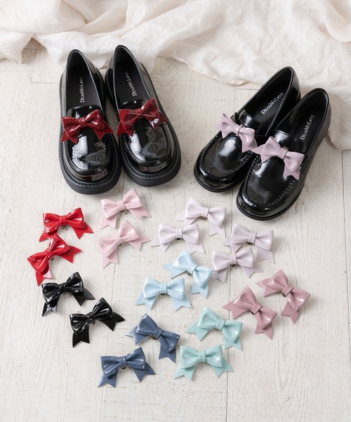 DearMyLove（ディアマイラブ）の「シューズ用リボンクリップ（シューズ小物/雑貨・レディース・ブラック/ミント/スモークピンク/ベビーピンク/ボルドー/ピンク/ダークインディゴブルー/レッド/ブルー/パープル/ラベンダー・FREE）」の20枚目の写真