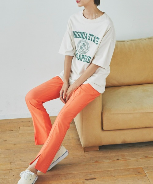 Auntie Rosa Holiday（アンティローザホリデー）の「ストレッチセンタースリットスラックス / サイズ展開あり（スラックス・レディース・ブラック/グリーン/オレンジ/ダークグリーン/ピンク・SMALL/MEDIUM）」の5枚目の写真