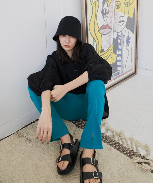 Auntie Rosa Holiday（アンティローザホリデー）の「ストレッチセンタースリットスラックス / サイズ展開あり（スラックス・レディース・ブラック/グリーン/オレンジ/ダークグリーン/ピンク・SMALL/MEDIUM）」の10枚目の写真