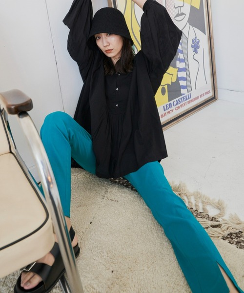 Auntie Rosa Holiday（アンティローザホリデー）の「ストレッチセンタースリットスラックス / サイズ展開あり（スラックス・レディース・ブラック/グリーン/オレンジ/ダークグリーン/ピンク・SMALL/MEDIUM）」の11枚目の写真