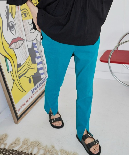 Auntie Rosa Holiday（アンティローザホリデー）の「ストレッチセンタースリットスラックス / サイズ展開あり（スラックス・レディース・ブラック/グリーン/オレンジ/ダークグリーン/ピンク・SMALL/MEDIUM）」の13枚目の写真