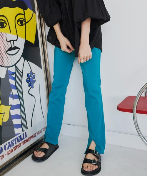 Auntie Rosa Holiday（アンティローザホリデー）の「ストレッチセンタースリットスラックス / サイズ展開あり（スラックス・レディース・ブラック/グリーン/オレンジ/ダークグリーン/ピンク・SMALL/MEDIUM）」の17枚目の写真