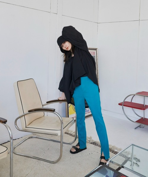 Auntie Rosa Holiday（アンティローザホリデー）の「ストレッチセンタースリットスラックス / サイズ展開あり（スラックス・レディース・ブラック/グリーン/オレンジ/ダークグリーン/ピンク・SMALL/MEDIUM）」の7枚目の写真