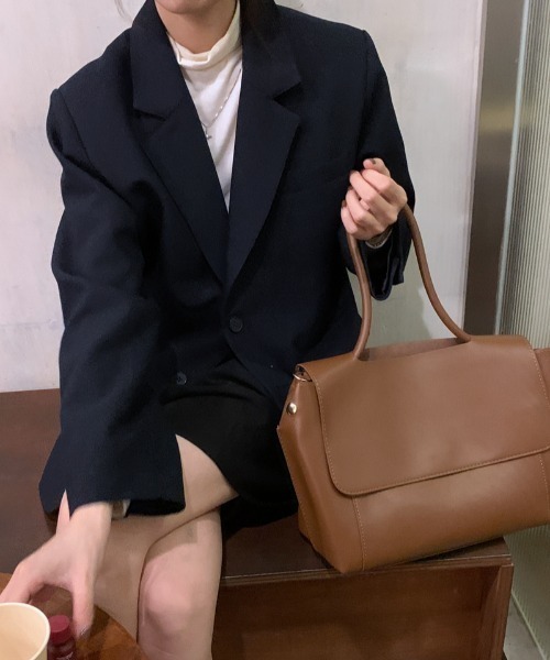 yuue' ( wear )（ユーイ）の「2way レザーショルダーバッツ / トートバッグ（トートバッグ・レディース・ブラック/ブラウン・FREE）」の7枚目の写真