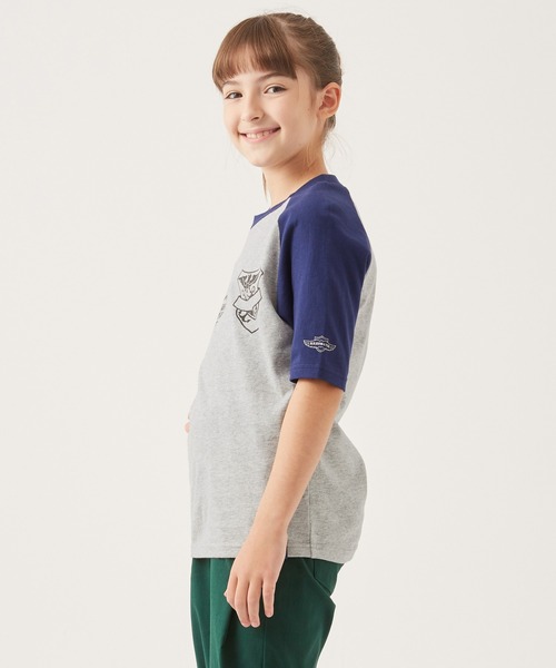 KRIFF MAYER Kid's Collection（クリフメイヤーキッズコレクション）の「ラグラン7分T（Tシャツ/カットソー・キッズ・オフホワイト/チャコール/ネイビー/グレー・170/160/140/150/120/130）」の19枚目の写真