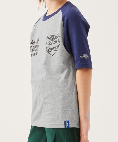 KRIFF MAYER Kid's Collection（クリフメイヤーキッズコレクション）の「ラグラン7分T（Tシャツ/カットソー・キッズ・オフホワイト/チャコール/ネイビー/グレー・170/160/140/150/120/130）」の17枚目の写真