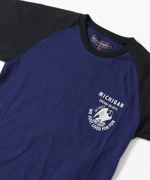 KRIFF MAYER Kid's Collection（クリフメイヤーキッズコレクション）の「ラグラン7分T（Tシャツ/カットソー・キッズ・オフホワイト/チャコール/ネイビー/グレー・170/160/140/150/120/130）」の16枚目の写真