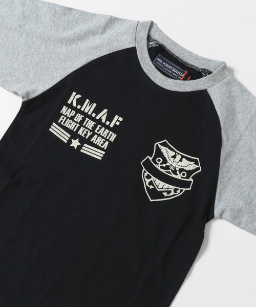 KRIFF MAYER Kid's Collection（クリフメイヤーキッズコレクション）の「ラグラン7分T（Tシャツ/カットソー・キッズ・オフホワイト/チャコール/ネイビー/グレー・170/160/140/150/120/130）」の14枚目の写真