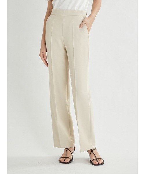 Mila Owen（ミラオーウェン）の「センタープレスシガレットスーツUPパンツ（スラックス・レディース・ボルドー/ブラック/アイボリー・1/0）」の6枚目の写真