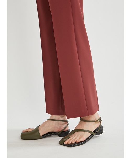 Mila Owen（ミラオーウェン）の「センタープレスシガレットスーツUPパンツ（スラックス・レディース・ボルドー/ブラック/アイボリー・1/0）」の15枚目の写真