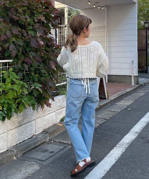 wcloset ビスチェ w closet（ダブルクローゼット）の「ポプコン付きスカラップ配色