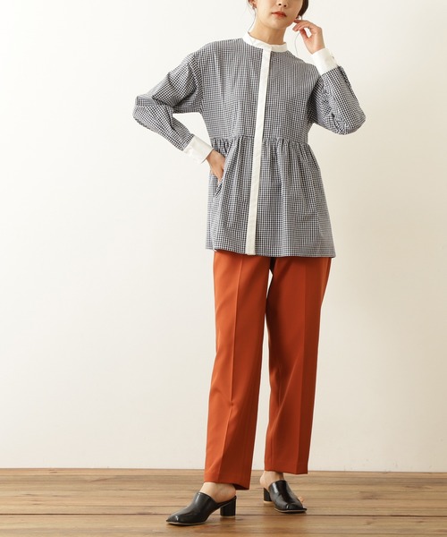 N.（N. Natural Beauty Basic）（エヌエヌナチュラルビューティーベーシック）の「◆カラーストレートパンツ（その他パンツ・レディース・クリーム/ブルー/オレンジ・MEDIUM）」の3枚目の写真