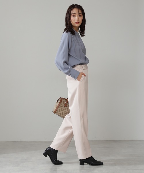 N.（N. Natural Beauty Basic）（エヌエヌナチュラルビューティーベーシック）の「◆カラーストレートパンツ（その他パンツ・レディース・クリーム/ブルー/オレンジ・MEDIUM）」の5枚目の写真