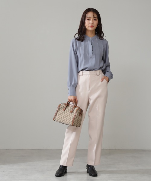 N.（N. Natural Beauty Basic）（エヌエヌナチュラルビューティーベーシック）の「◆カラーストレートパンツ（その他パンツ・レディース・クリーム/ブルー/オレンジ・MEDIUM）」の6枚目の写真