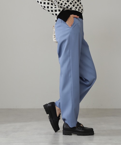 N.（N. Natural Beauty Basic）（エヌエヌナチュラルビューティーベーシック）の「◆カラーストレートパンツ（その他パンツ・レディース・クリーム/ブルー/オレンジ・MEDIUM）」の13枚目の写真