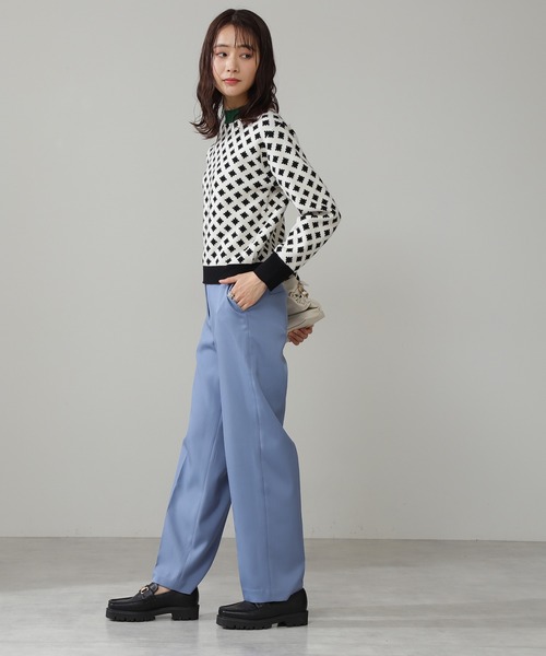 N.（N. Natural Beauty Basic）（エヌエヌナチュラルビューティーベーシック）の「◆カラーストレートパンツ（その他パンツ・レディース・クリーム/ブルー/オレンジ・MEDIUM）」の8枚目の写真