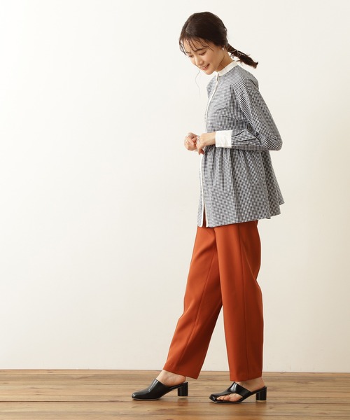 N.（N. Natural Beauty Basic）（エヌエヌナチュラルビューティーベーシック）の「◆カラーストレートパンツ（その他パンツ・レディース・クリーム/ブルー/オレンジ・MEDIUM）」の12枚目の写真