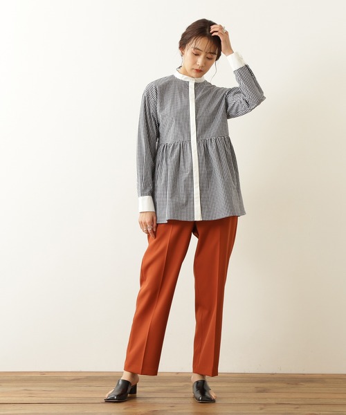 N.（N. Natural Beauty Basic）（エヌエヌナチュラルビューティーベーシック）の「◆カラーストレートパンツ（その他パンツ・レディース・クリーム/ブルー/オレンジ・MEDIUM）」の11枚目の写真