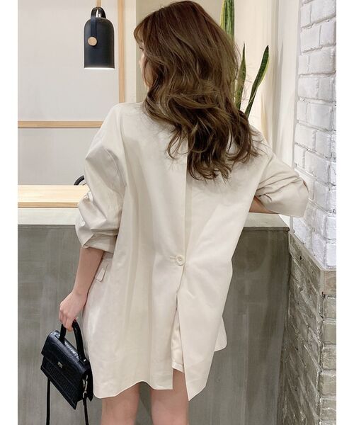 GYDA（ジェイダ）の「【SETUP着用可】バックアジャストメントシングルジャケット（テーラードジャケット・レディース・アイボリー/その他1・FREE）」の6枚目の写真