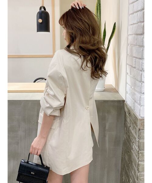 GYDA（ジェイダ）の「【SETUP着用可】バックアジャストメントシングルジャケット（テーラードジャケット・レディース・アイボリー/その他1・FREE）」の12枚目の写真