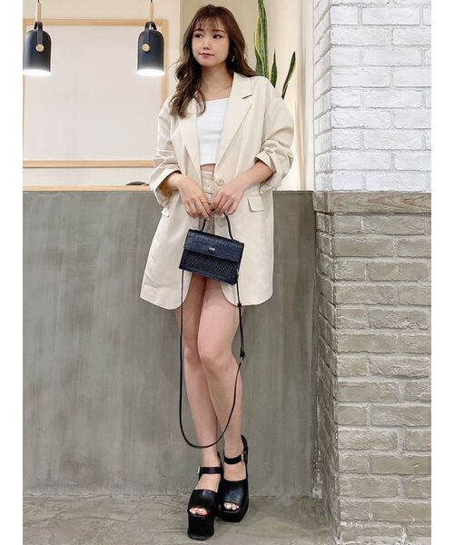 GYDA（ジェイダ）の「【SETUP着用可】バックアジャストメントシングルジャケット（テーラードジャケット・レディース・アイボリー/その他1・FREE）」の15枚目の写真