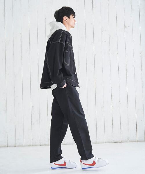 SMITH'S（スミス）の「SMITH'S(スミス)別注 トラッカージャケット（デニムジャケット・メンズ・ブラック/ネイビー・SMALL/MEDIUM/LARGE/X-LARGE）」の5枚目の写真