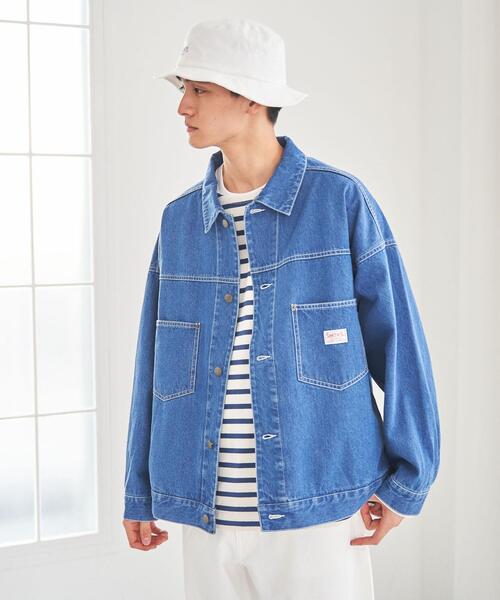 SMITH'S（スミス）の「SMITH'S(スミス)別注 トラッカージャケット（デニムジャケット・メンズ・ブラック/ネイビー・SMALL/MEDIUM/LARGE/X-LARGE）」の17枚目の写真