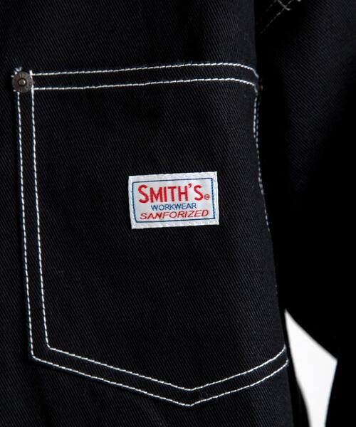 SMITH'S（スミス）の「SMITH'S(スミス)別注 トラッカージャケット（デニムジャケット・メンズ・ブラック/ネイビー・SMALL/MEDIUM/LARGE/X-LARGE）」の21枚目の写真