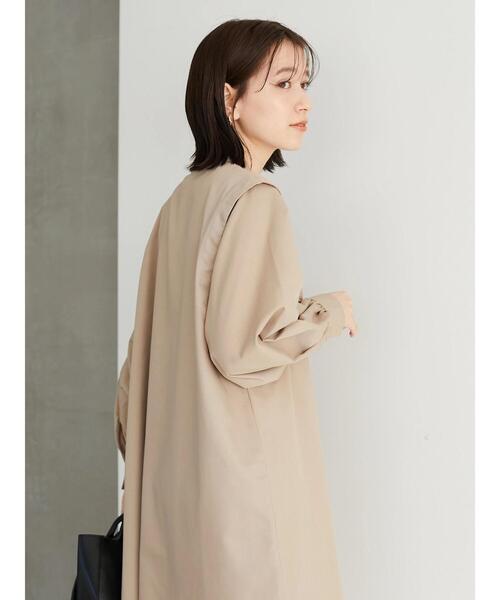 Green　Parks（グリーンパークス）の「ビエラ肩タックワンピース＊＊（ワンピース・レディース・ベージュ/サックスブルー・FREE）」の7枚目の写真