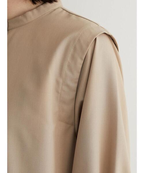 Green　Parks（グリーンパークス）の「ビエラ肩タックワンピース＊＊（ワンピース・レディース・ベージュ/サックスブルー・FREE）」の12枚目の写真