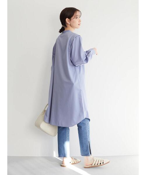 Green　Parks（グリーンパークス）の「ビエラ肩タックワンピース＊＊（ワンピース・レディース・ベージュ/サックスブルー・FREE）」の17枚目の写真