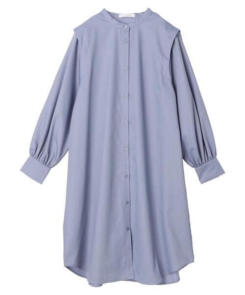 Green　Parks（グリーンパークス）の「ビエラ肩タックワンピース＊＊（ワンピース・レディース・ベージュ/サックスブルー・FREE）」の18枚目の写真