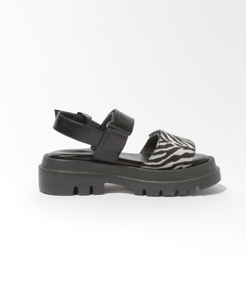 niko and...（ニコアンド）の「オリジナルボリュームサンダル（サンダル・レディース・ブラック/アイボリー/その他1・SMALL/MEDIUM/LARGE）」の6枚目の写真