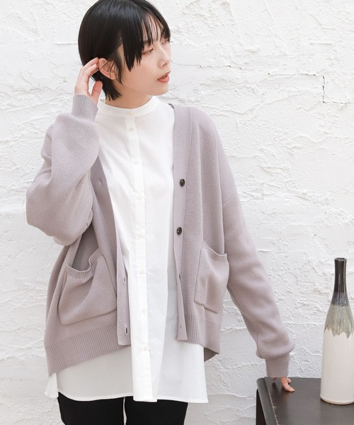 LAKOLE（ラコレ）の「12Gコットンタッチショートカーディガン / 263746