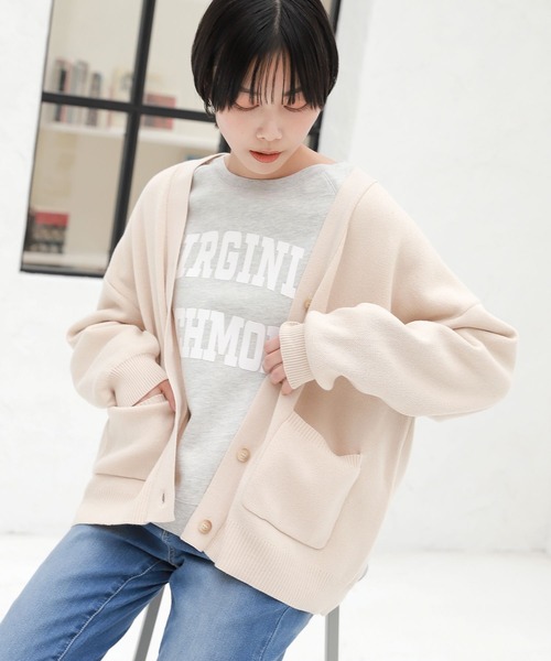 LAKOLE（ラコレ）の「12Gコットンタッチショートカーディガン / 263746