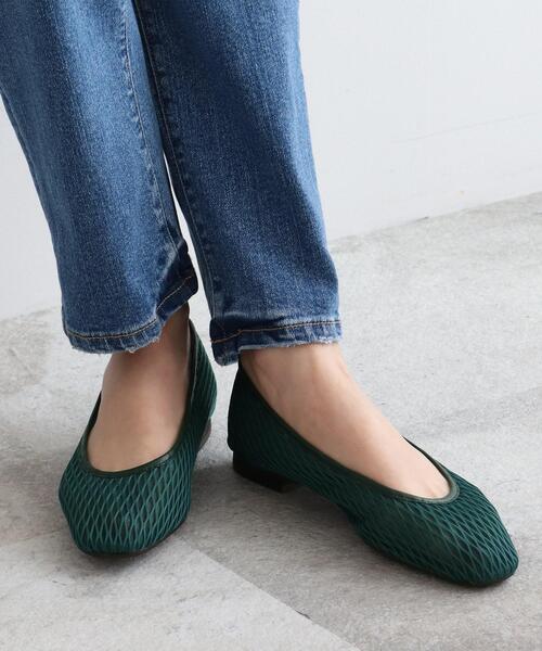 INDIVI(インディヴィ)の「◆スポンジメッシュパンプス(パンプス・レディース・ブラック/ダークグリーン・35/45/25)」の1枚目の写真
