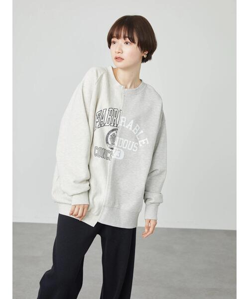 AMERICAN HOLIC（アメリカンホリック）の「切り替えロゴ裏毛プルオーバー（スウェット・レディース・ホワイト系その他/グレー系その他・FREE）」の14枚目の写真