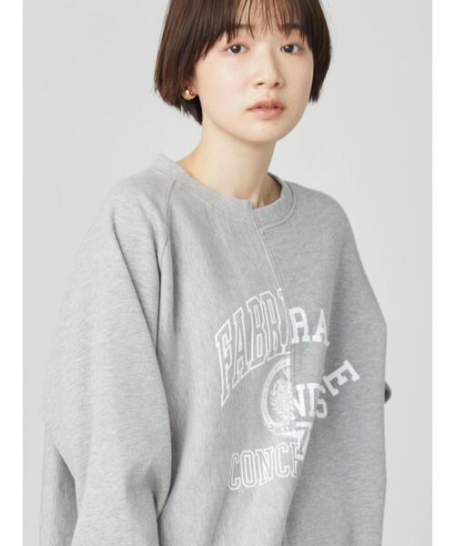 AMERICAN HOLIC（アメリカンホリック）の「切り替えロゴ裏毛プルオーバー（スウェット・レディース・ホワイト系その他/グレー系その他・FREE）」の6枚目の写真