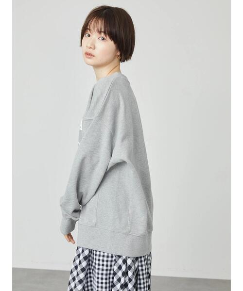 AMERICAN HOLIC（アメリカンホリック）の「切り替えロゴ裏毛プルオーバー（スウェット・レディース・ホワイト系その他/グレー系その他・FREE）」の8枚目の写真