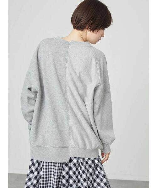 AMERICAN HOLIC（アメリカンホリック）の「切り替えロゴ裏毛プルオーバー（スウェット・レディース・ホワイト系その他/グレー系その他・FREE）」の9枚目の写真