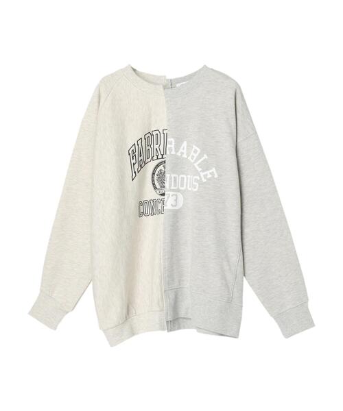 AMERICAN HOLIC（アメリカンホリック）の「切り替えロゴ裏毛プルオーバー（スウェット・レディース・ホワイト系その他/グレー系その他・FREE）」の19枚目の写真