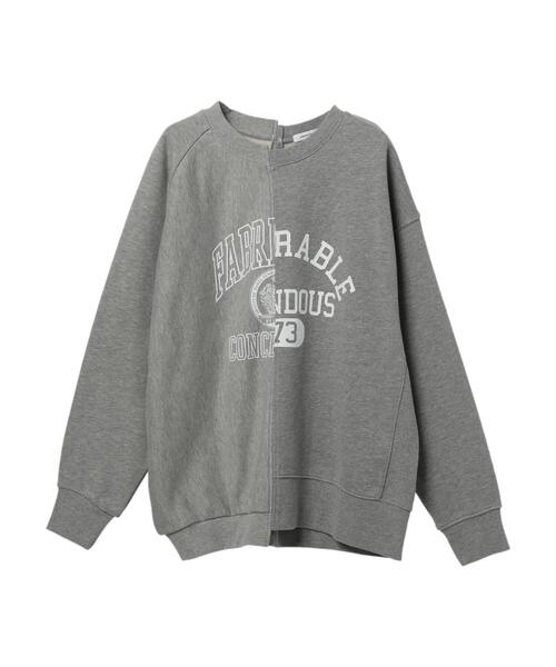 AMERICAN HOLIC（アメリカンホリック）の「切り替えロゴ裏毛プルオーバー（スウェット・レディース・ホワイト系その他/グレー系その他・FREE）」の18枚目の写真