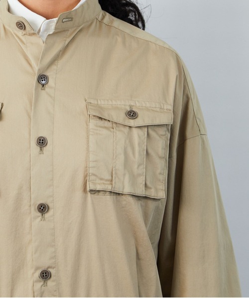 FRAPBOIS（フラボア）の「クリーン ジャンプスーツ（つなぎ/オールインワン・レディース・グレイッシュベージュ/ネイビー・1/2）」の8枚目の写真