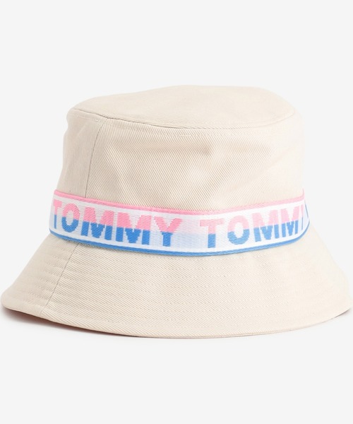 TOMMY HILFIGER（トミーヒルフィガー）の「ロゴテープバケットハット（ハット・キッズ・マルチ・SMALL/LARGE）」の4枚目の写真