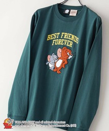 【TOM AND JERRY /トムとジェリー】袖プリント ロンT
