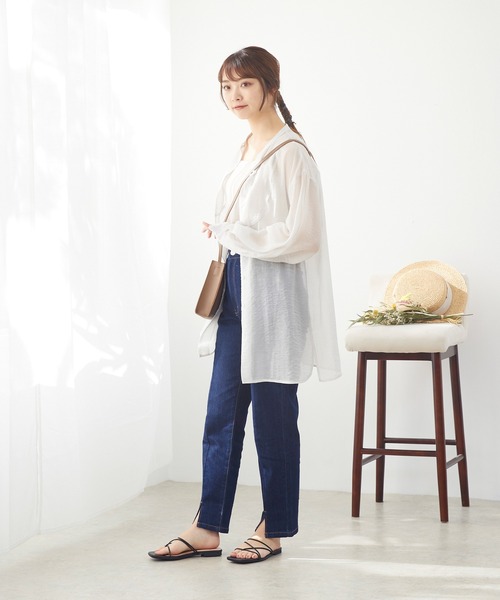 menue(メヌエ)の「2way華奢ストラップサンダル(サンダル・レディース・アッシュグレー/グリーン/ブラウン/ブラック/アイボリー/シルバー/オレンジ・LL/3L/S/M/L/XS)」の15枚目の写真