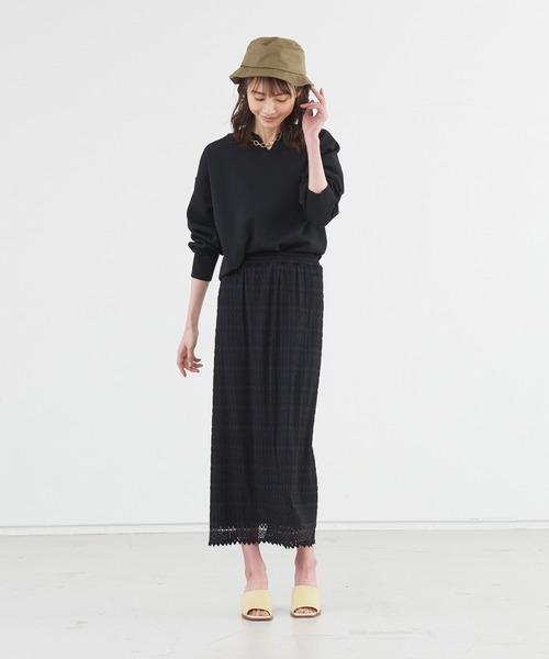 abahouse mavie（アバハウスマヴィ）の「バゲットハット（ハット・レディース・カーキ/ホワイト/ブラック・フリー）」の9枚目の写真